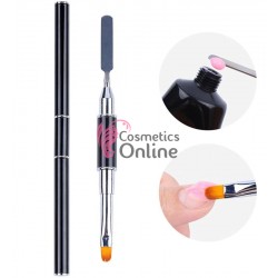 Pensula de unghii pentru constructie Acril si Polygel Nr 6 cu spatula metalica, art PU122